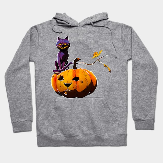 Pumpkin cat Hoodie by BYVIKTOR